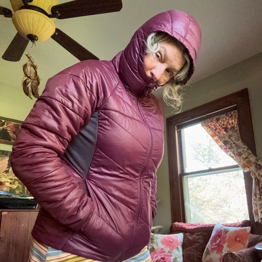 Smartwool Jacket smartloft wool loft gorgeous Wine burgundy fig NEW Women’s L - Picture 2 of 13